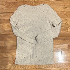 LOFT Women's Speckled Beige Sweater